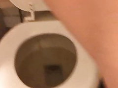 Stare at my pretty feet and pussy on the toilet 