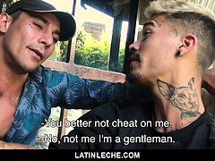 LatinLeche - Watching My Tatted Latino Boyfriend Get Fucked 
