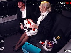 FUCKED IN TRAFFIC - Christmas Sex In Car With Lynna Nilsson 