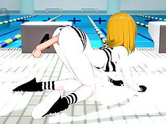 dessin anime dessin animé, hentai, piscine