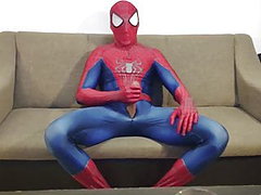 spiderman loves to wank and cum 