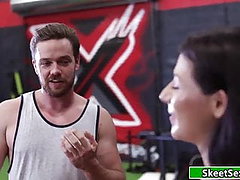 hot girl fucked by gym owner