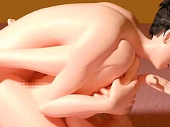 Perky boobs horny hentai babe fucking in all positions
