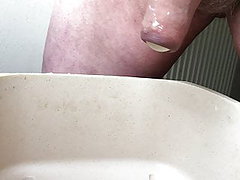 Monday foreskin with piss: pissing #1 