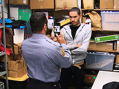 Dominant Security Officer Fucked Shoplifting Straight Guy 