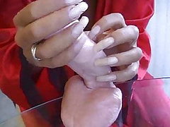 Long nails Dildo scracth