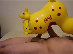 Inflatable Rody fetish play until cumshot