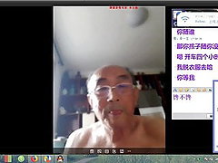 grandpa webcam, cumshot