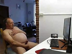 cazzoni nonno, masturbazione gay, cum, webcam