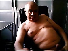 grandpa stroke on webcam 