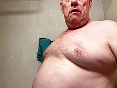 Swiss Grandpa in Shower 