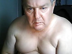 webcam abuelo, haciendo una paja, masturbación