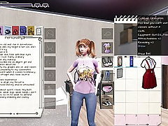 game nude, shower, hentai, college-girl