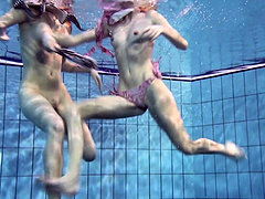 Duna and Nastya horny underwater lesbians 