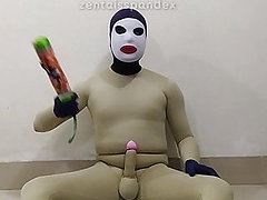 Zentai penis slave femdom fetish pain