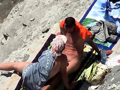 Two Nude Beach Couples Handjobs Voyeur Serie 23