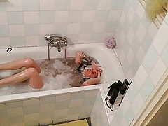 Daddy put hidden cam in a slim teen girl's bathroom pt1 HD