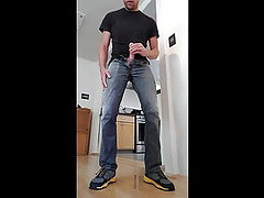 Pissing my jeans and shoes times 