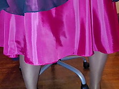 Pink Party Skirt with Silky Lining 