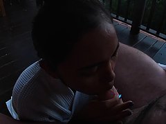 Amateur Thai teen girlfriend POV blowjob