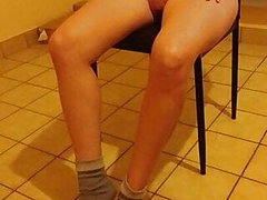 girl nude in dirty socks