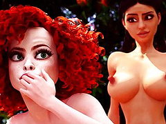 Futa - Sexy Shemale fucking Redhead MILF in the ass,3D Animated