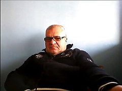abuelo masturbación, webcam, haciendo una paja