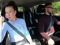 Fake Driving School Female Instructor demands 