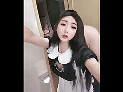 Teen Ladyboy Maid selfie video getting 