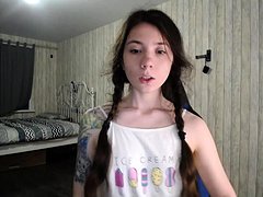 Shy brunette homemade amateur webcam teen 