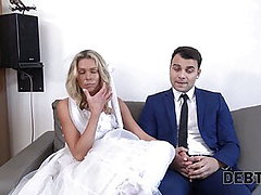 DEBT k Debt collector fucks the bride in white 