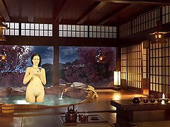 japans kleine tieten badkamer gestraft naakt