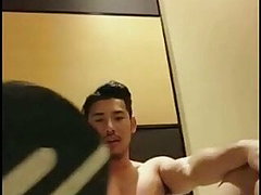 muscled masturbating, kinky, webcam, asian