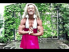 muscle fbb sexy muscle RM comp flexing posing 