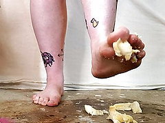 Destroying Bananas With My Feet