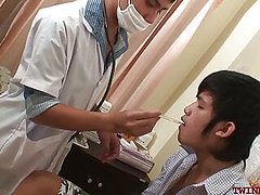 doctor couple, asian, dick, skinny