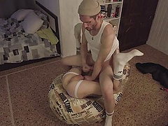 Cute Guy's Ass Gets Roughly Fucked By Big Cock