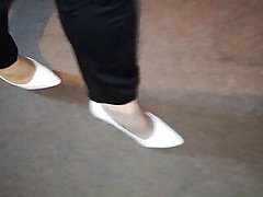 Secretly wearing my wife s heels she had on last night 