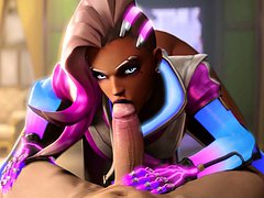 D Animated Sombra Gets Thumped by a Huge Dick 