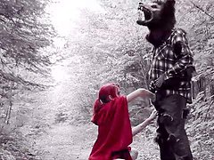 Red riding hood cosplay porn with the wolf 