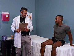 Black man falls for his energized doctor with a big dick 