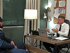 Office hard anal sex between gay co-workers 