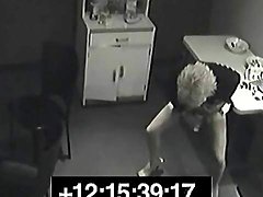 Girl pees in coworkers drink on office security 
