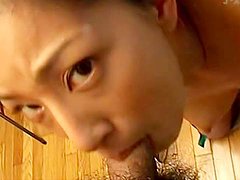 POV blowjob by sexy Japanese chick Ran Asakawa 