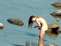 Sexy babes on the nudist beach 