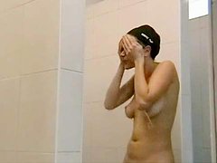 hidden-cam nude, sexy, voyeur, shower