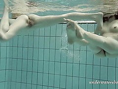 Loris and Okunewa ndash lesbians swimming underwater 