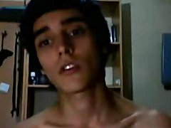 Webcam masturbation session with cum on stomach 