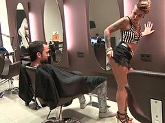 Leche Cool Tattoo Hairdresser Prefers Cock 