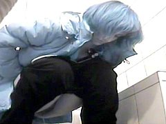 spioneren aars broekje uit amateur toilet